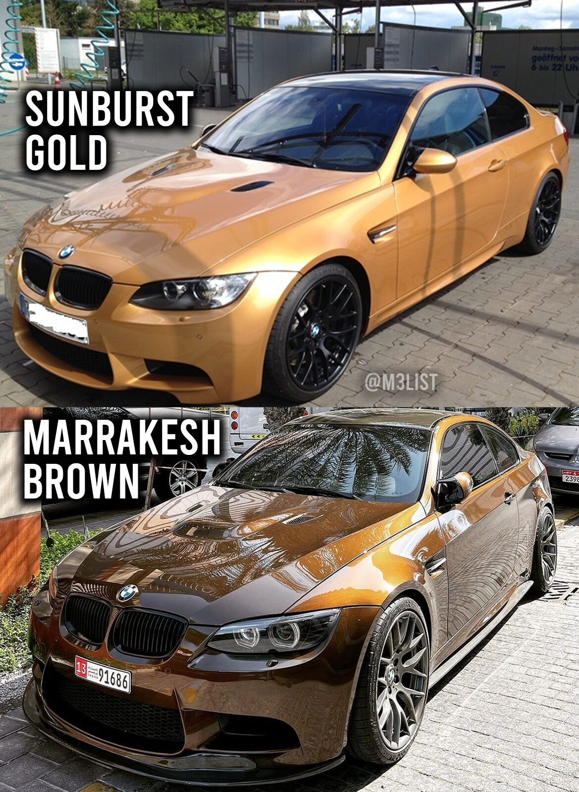 BMW Individual Sunburst Gold or Marrakesh Brown?