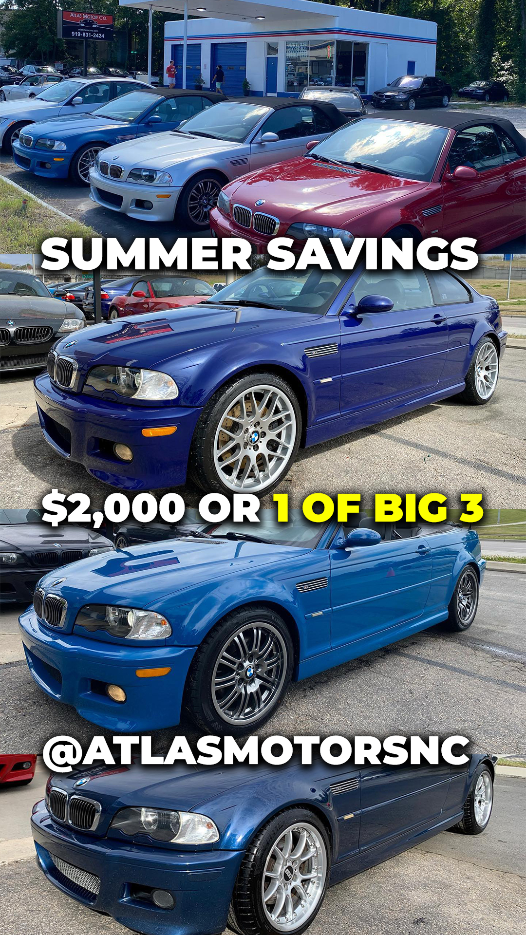 Summer Savings with AtlasMotors on select E46 M3s!