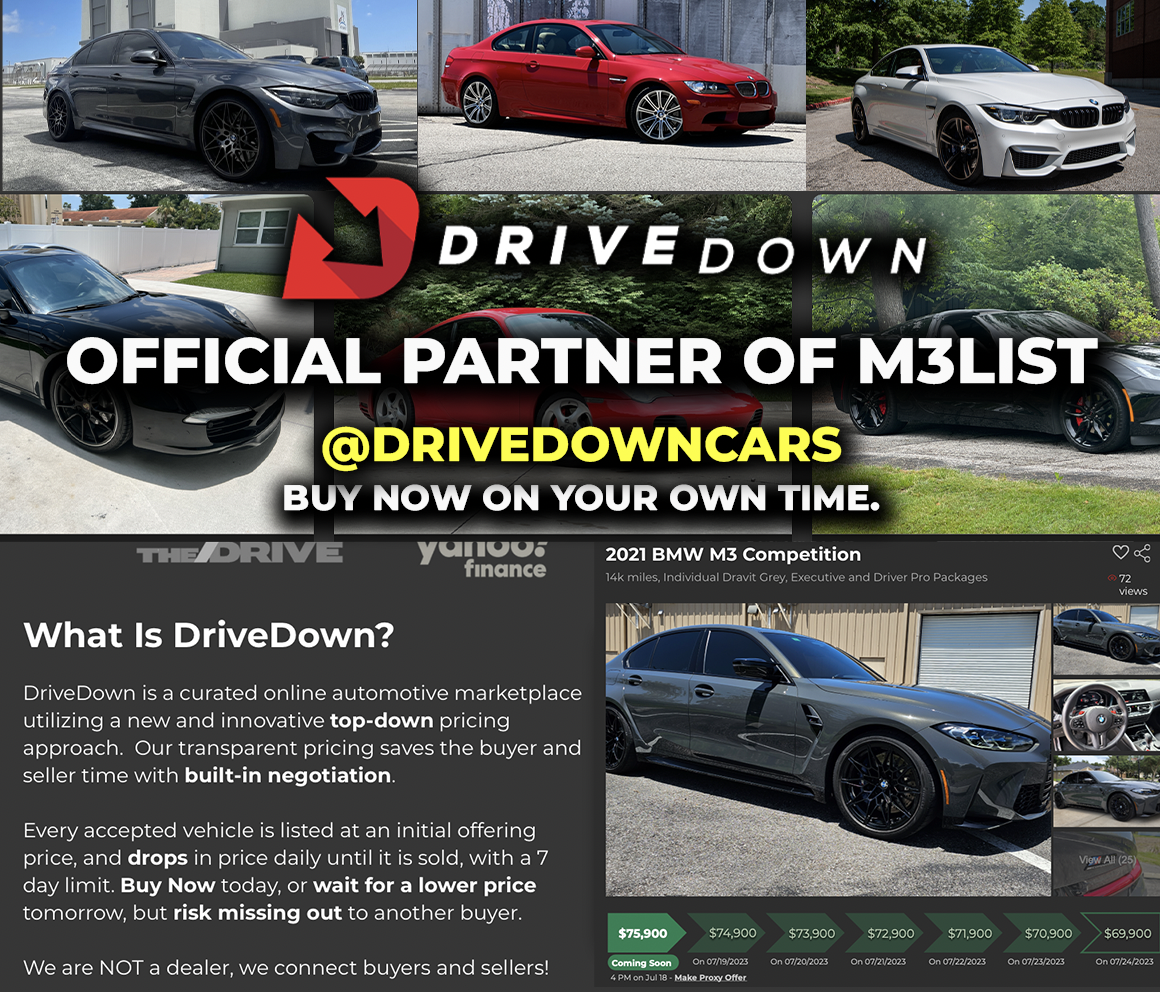 DriveDownCars partners with M3List! A new automotive marketplace experience.