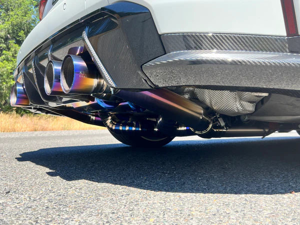 The RK Titanium G80 M3 valved exhaust is WILD