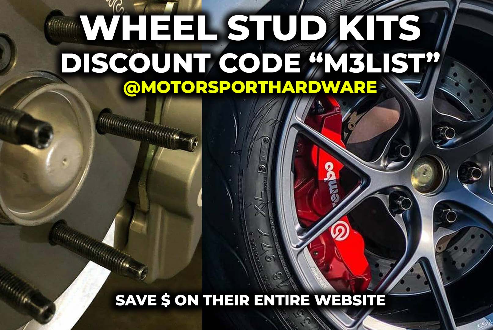 Best pricing for BMW M3 wheel stud conversion kits for your next track day in 2023