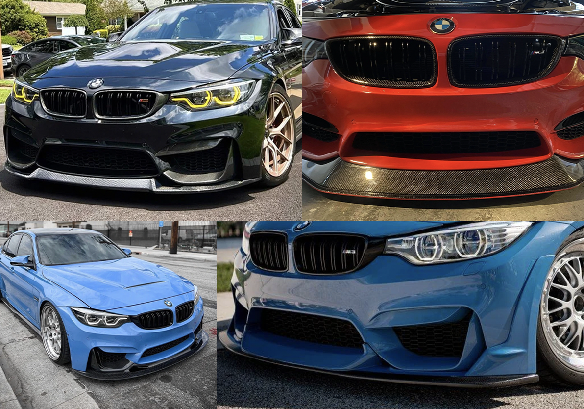 What carbon fiber front lips are available for the F80 M3 in 2023? Here’s 16 options with pricing.