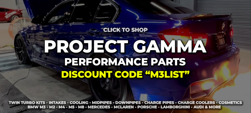 ProjectGamma partners up with M3List to offer discounts and coupons in 2023 on BMW parts and mods