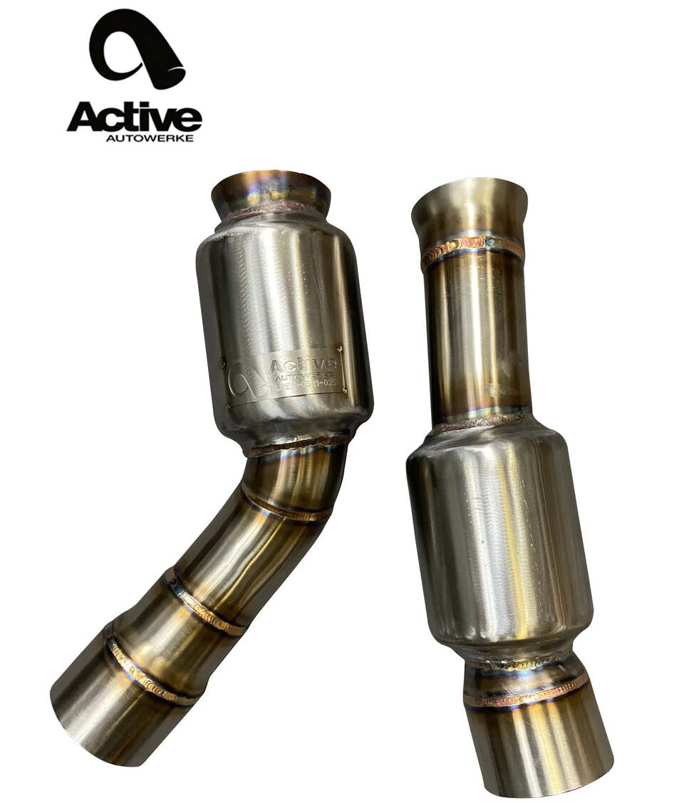 Active Autowerke 2014+ BMW M3 & M4 (F80 F82 F83) Connecting Equal Length Midpipes m3list discount code monaco motorsports
