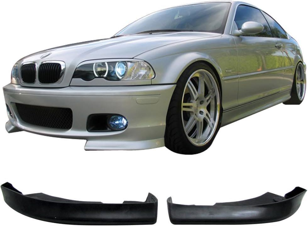Front Bumper Lip Compatible With 1999-2005 BMW 3 Series E46, M-Tech Style PU by IKON MOTORSPORTS