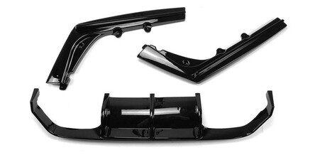 MHC BMW M3 & M4 AGGRESSIVE 3 PIECE REAR DIFFUSER IN GLOSS BLACK (F80, F82 & F83) extreme power house discount code m3list