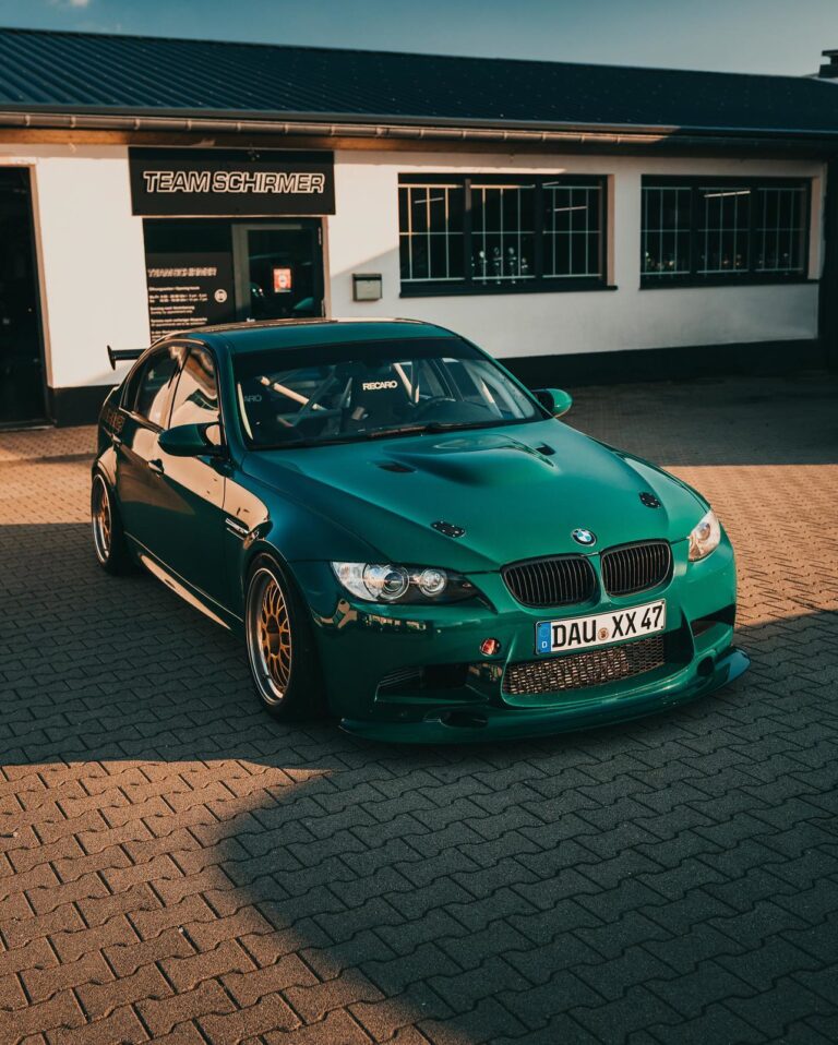 green e90 m3 team schirmer parts gold bbs e88 roll cage sedan Nurburgring