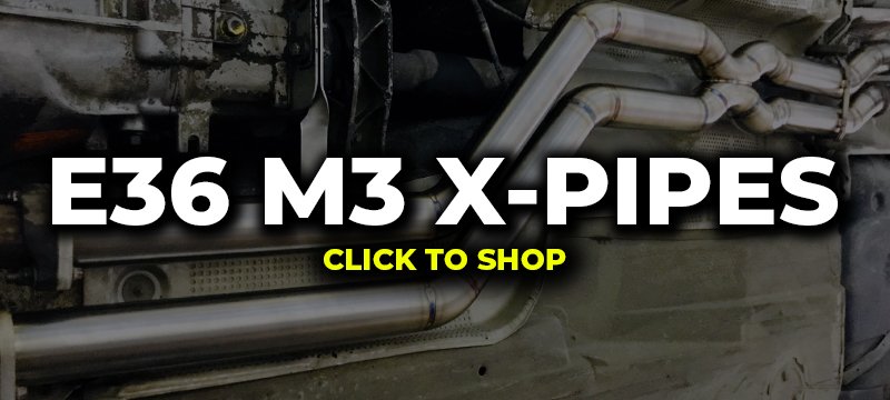 BMW e36 m3 x pipes midpipes