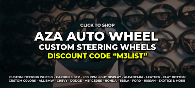 AZA AUTO WHEEL DISCOUNT CODE M3LIST BMW STEERING WHEELS