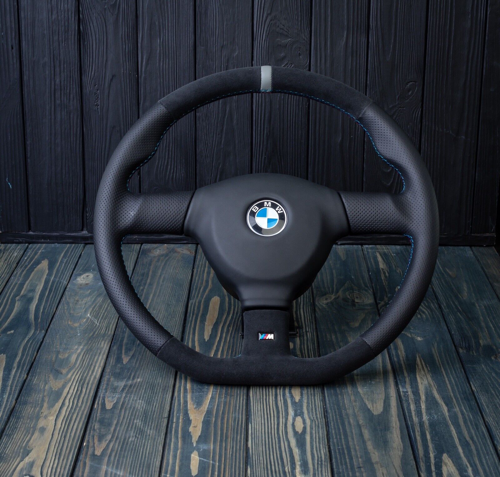 Aza Auto Wheel BMW E30 M3 E30 M-tech 2 steering wheel customized 385MM Flat Bottom
