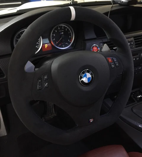 BMW E9X M3 steering wheel Mashimarho M3List alcatnara suede