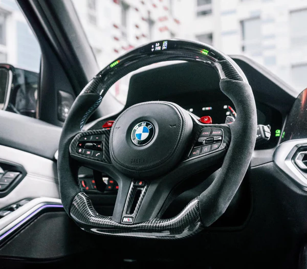 BMW G80 M3 carbon fiber LED light steering wheel mashimarho m3list