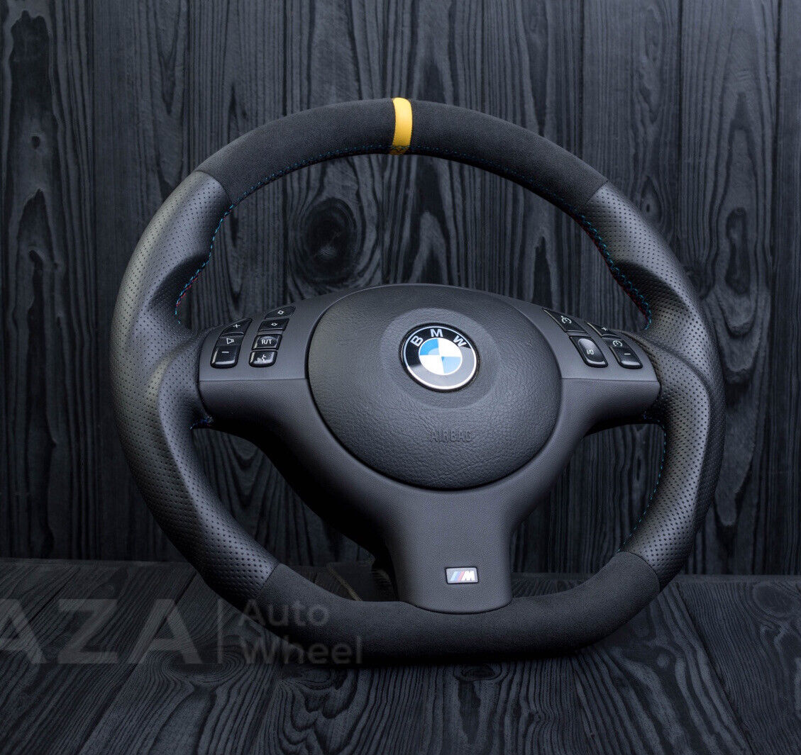 BMW OEM Genuine Leather Custom E46 M3 SMG Competition steering wheel