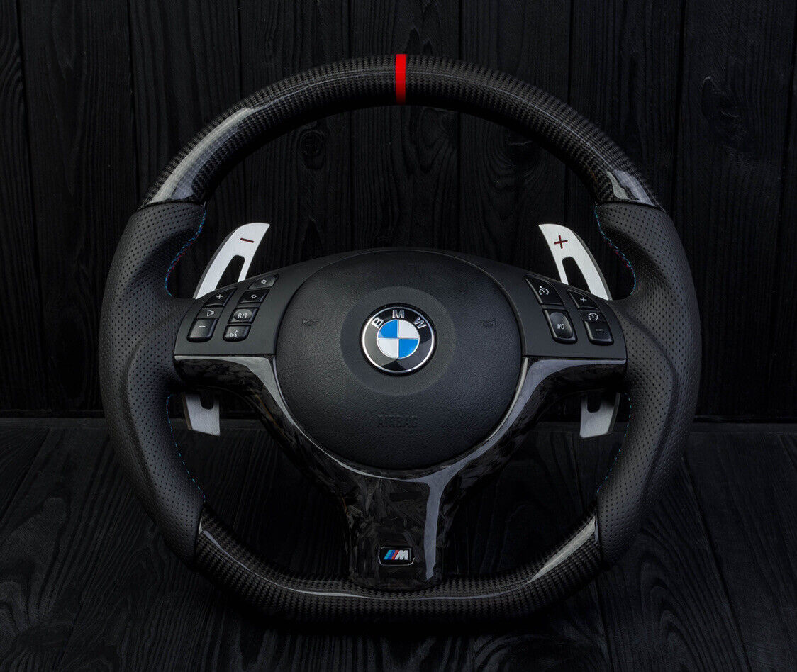 BMW OEM steering wheel Genuine Leather Custom E39 M5 E46 M3 SMG carbon
