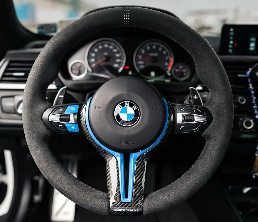 alcantara steering wheel for BMW M3 2023