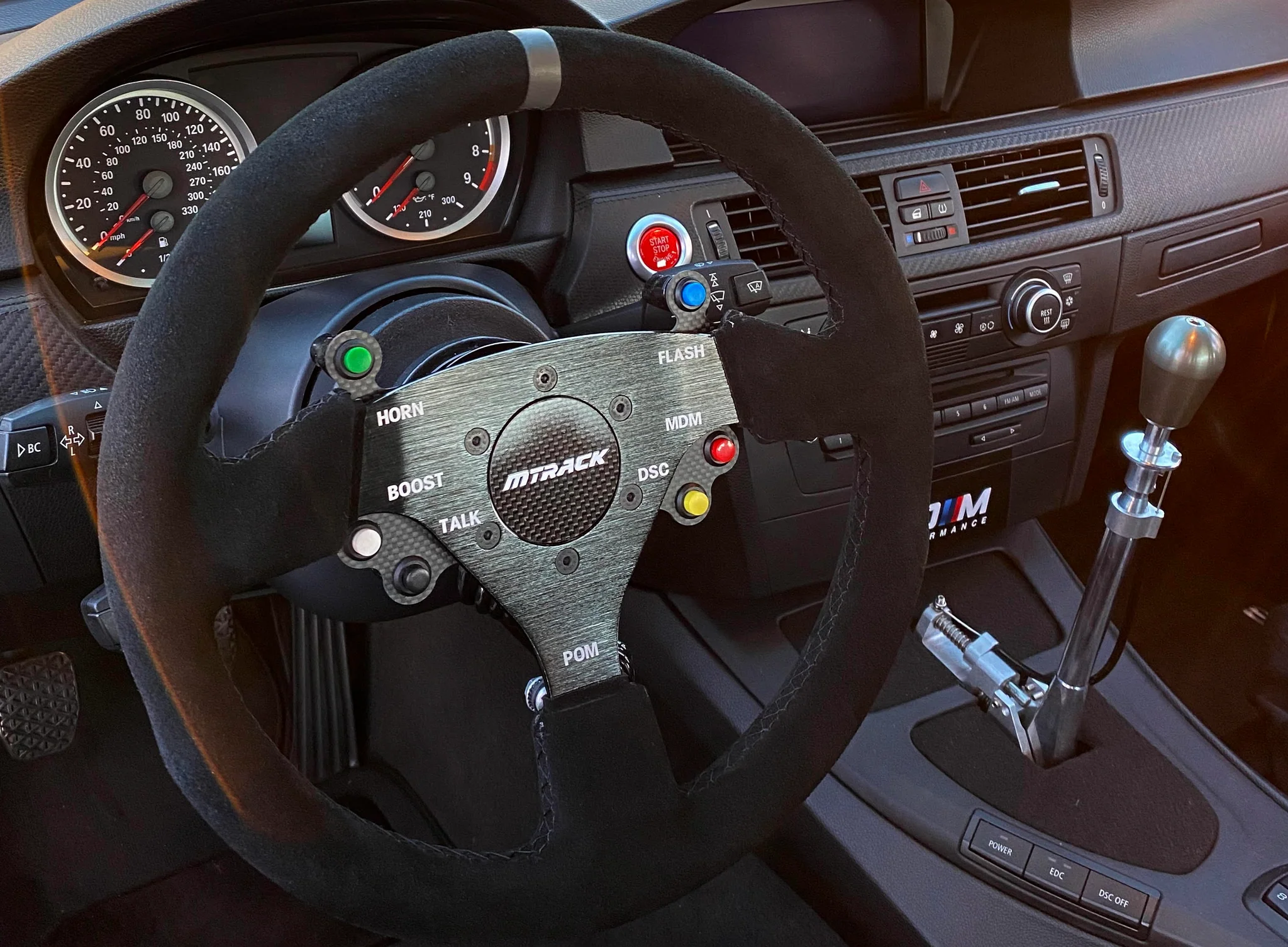 E9X M3 Mtrack Race Steering Wheel Pom performance m3list
