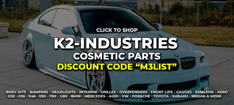 K2 INDUSTRIES BMW M3 discount code