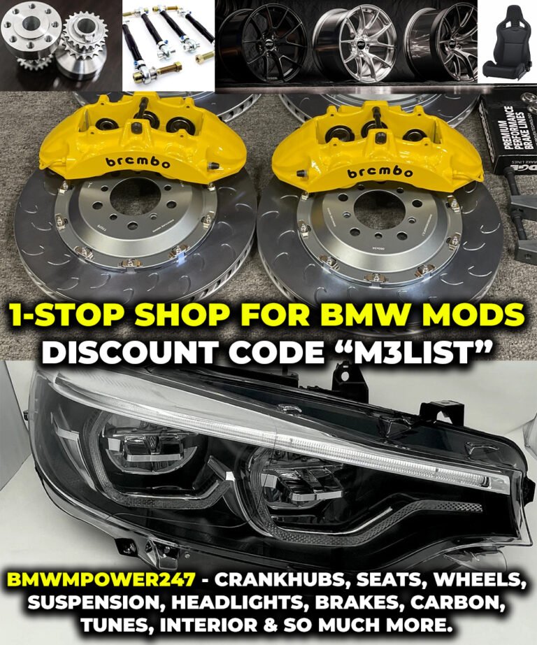 Bmwmpower247 discount code big brake kits BMW M3 headlights IKONS m3list