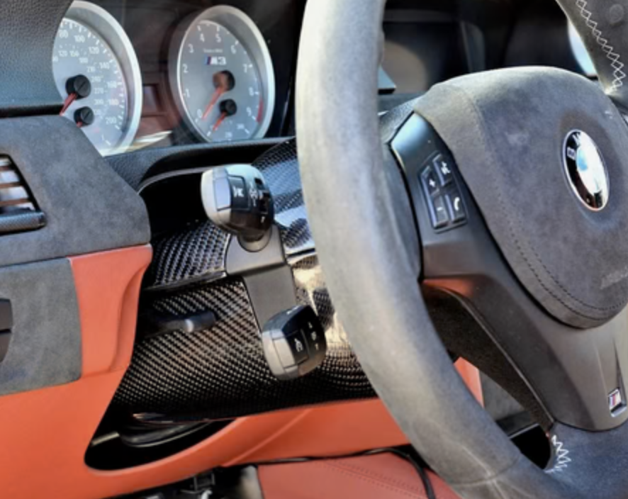 Carbon fiber steering wheel column for your BMW E92 M3 (E9X) New mods in 2024.