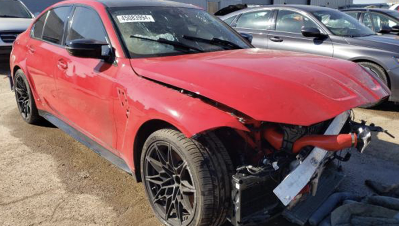 20 recently crashed BMW G80 M3s on Copart.