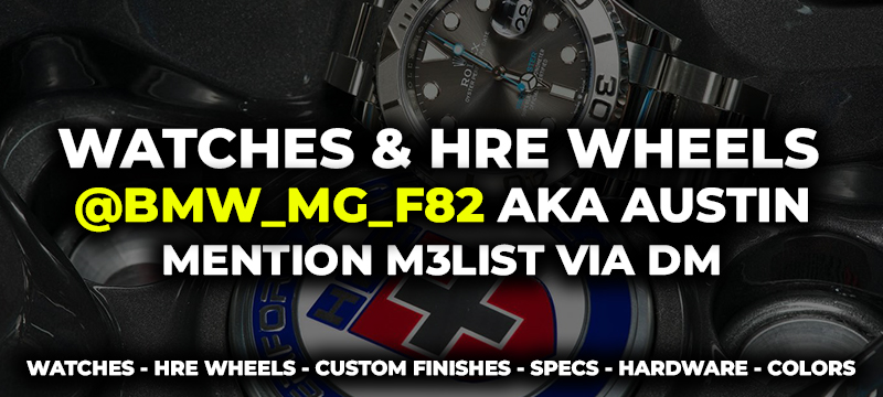 Austin bmw mg f82 watches luxury HRE wheels plug where to buy