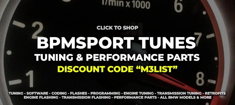 BPMSport tuning coupon code discount BMW tuning BMW tuners BMW tunes BPM BPMTunes BPMSport M3List M3Parts 