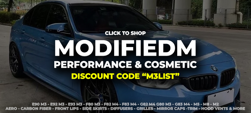 modifiedm modified m bmw discount code coupon code m3list m3parts carbon fiber modifications