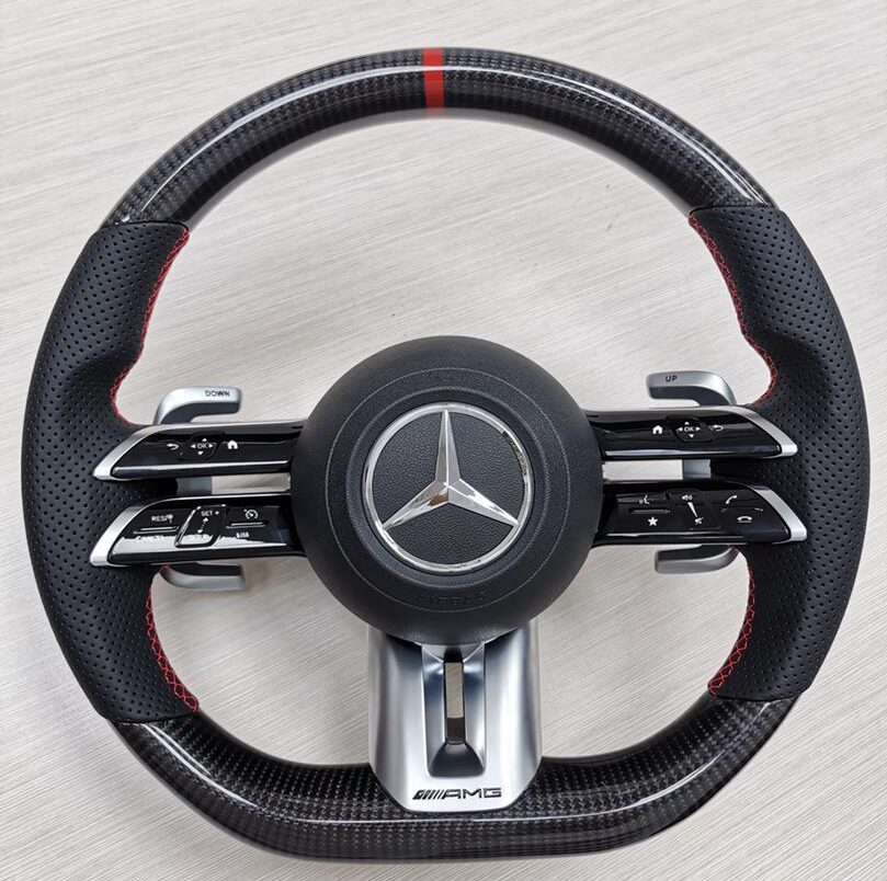 Mercedes Custom Performance Steering Wheels automotive365 carbon fiber alcantara mercedes AMG steering wheels