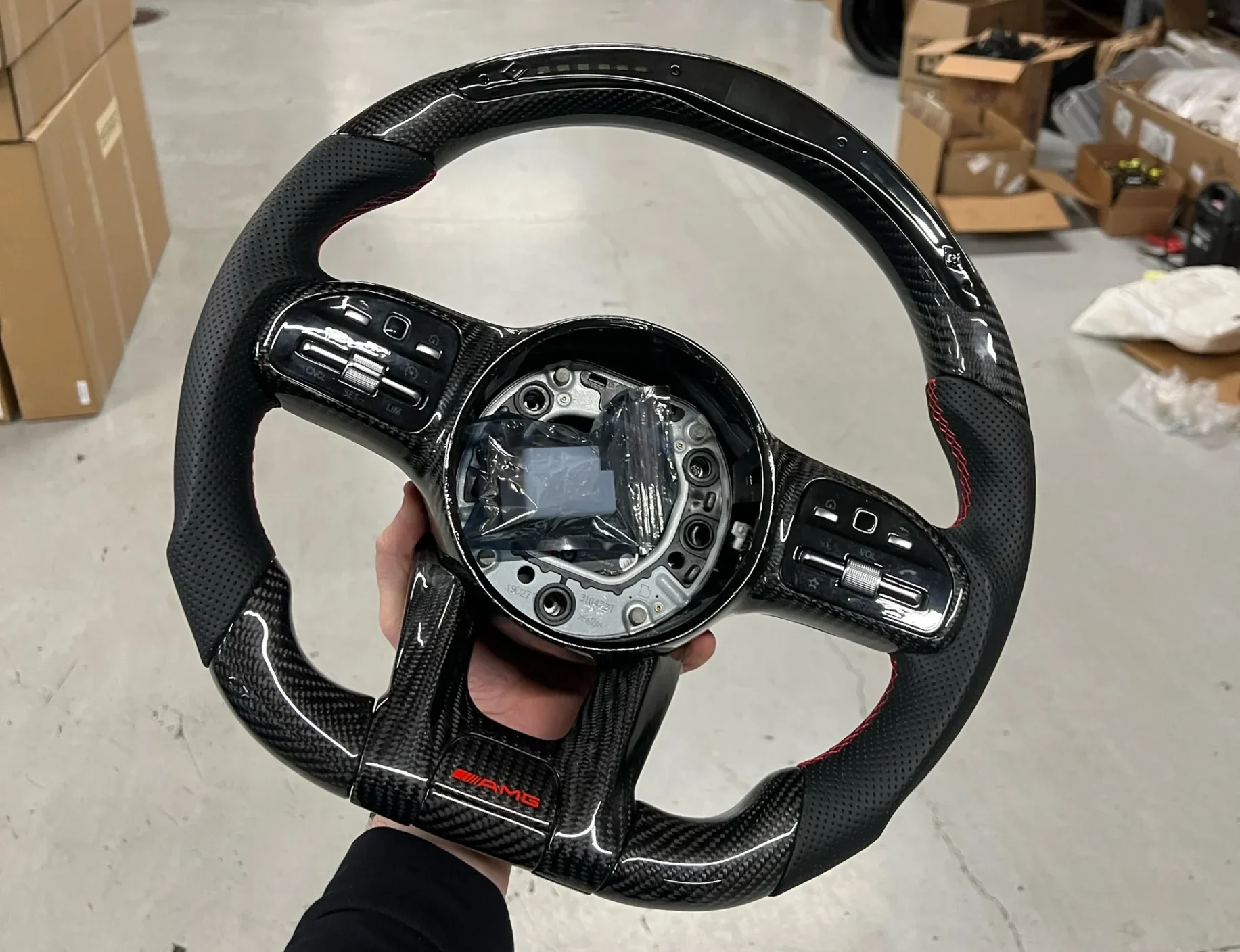 Where to buy custom Mercedes steering wheels in 2024. Carbon fiber, alcantara, LED and more.