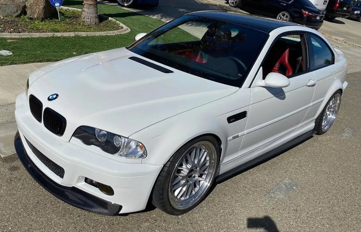 Where to buy BMW E46 M3 Carbon Fiber Side Skirts in 2024. Links and pricing.