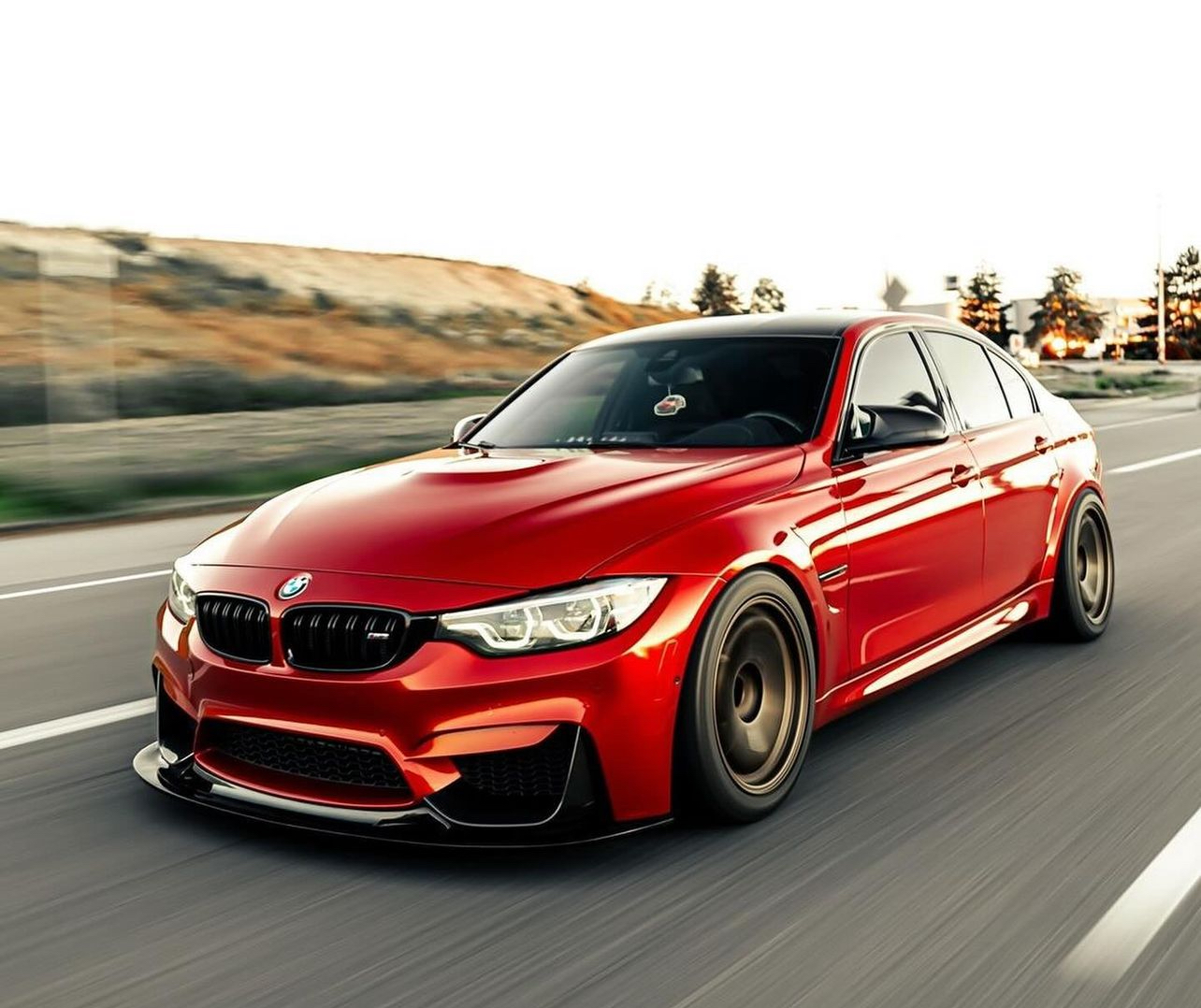 Modified BMW F80 M3 with carbon fiber parts, suspension, wheels and more!