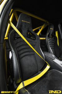 yellow seat belts alcantara interior bmw m3