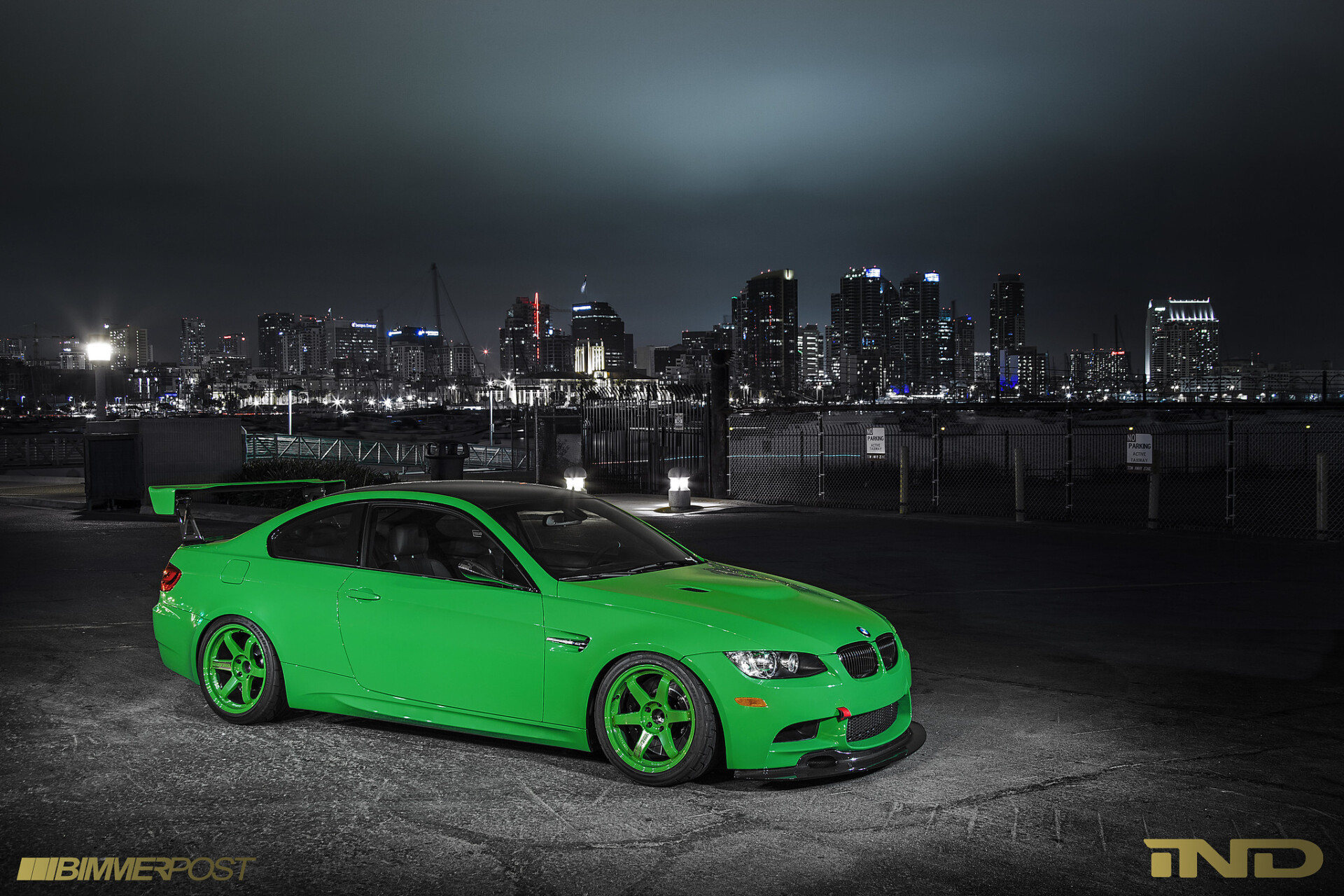 signal green bmw e92 m3 ind distribution green te37 supercharged e9x