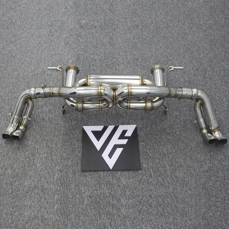 valved exhaust for audi r8 v8 valved exhausts