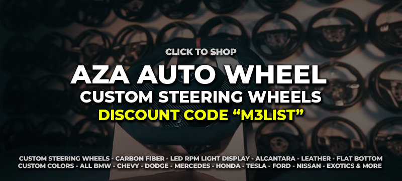 aza auto wheel discount coupon code carbon fiber steering wheels bmw