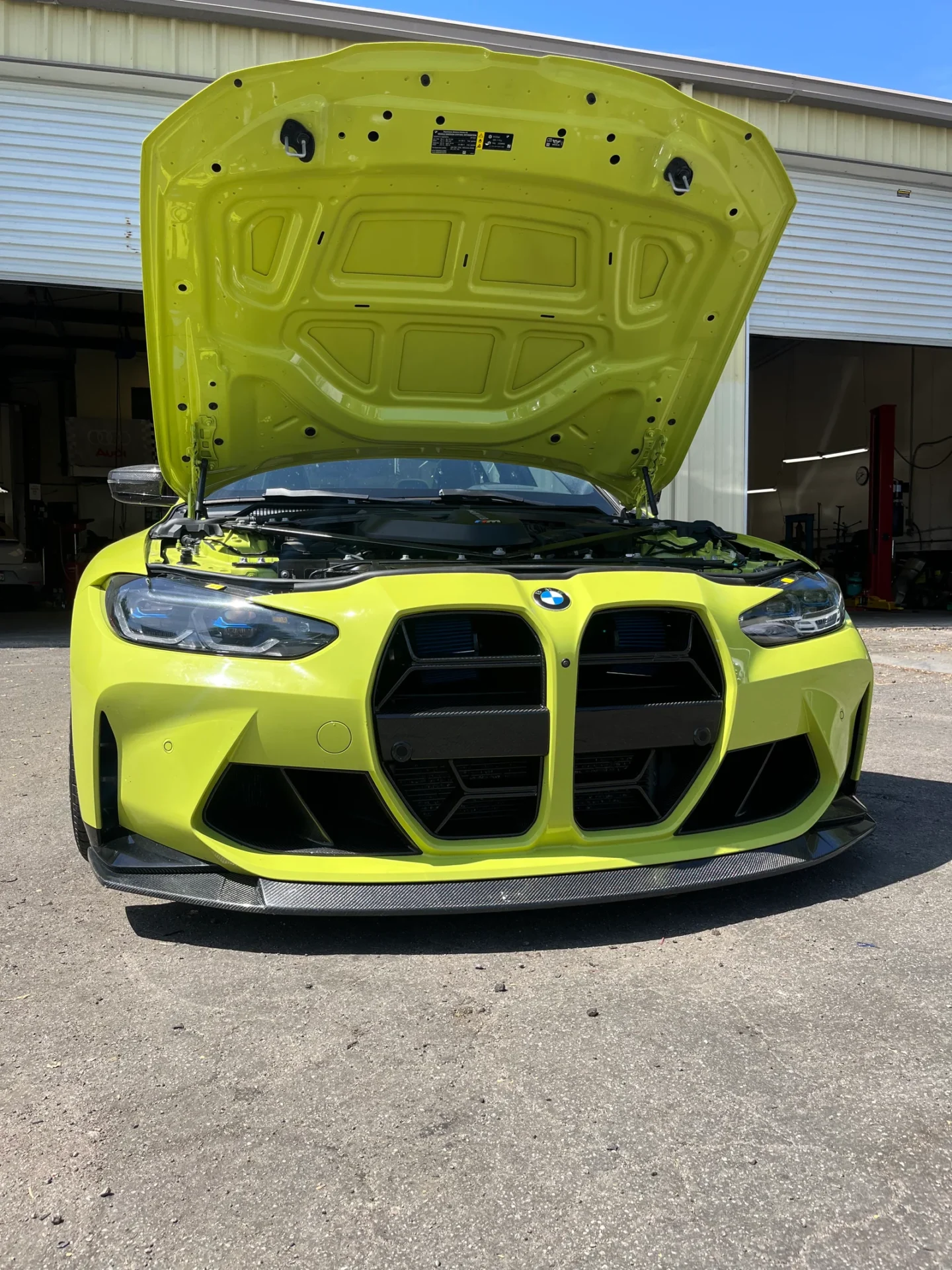 Suvneer carbon fiber front splitter for G80 M3 and G82 G83 M4 with coupon.