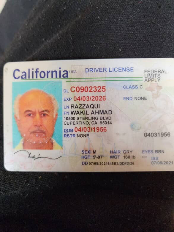 Razzaqui Wakil Ahmad 408 461 1490