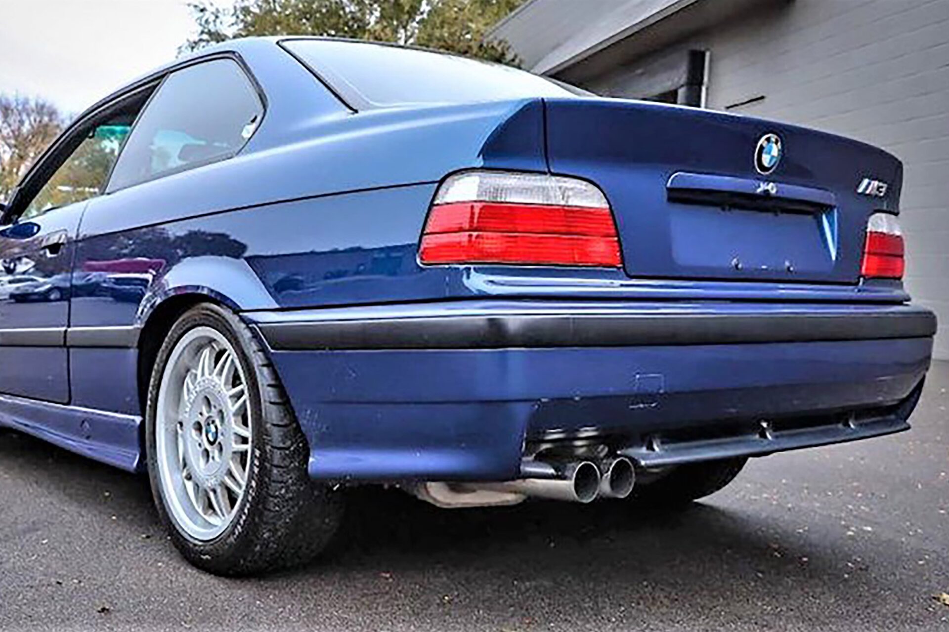 bmw e36 m3 exhaust system muffler tips