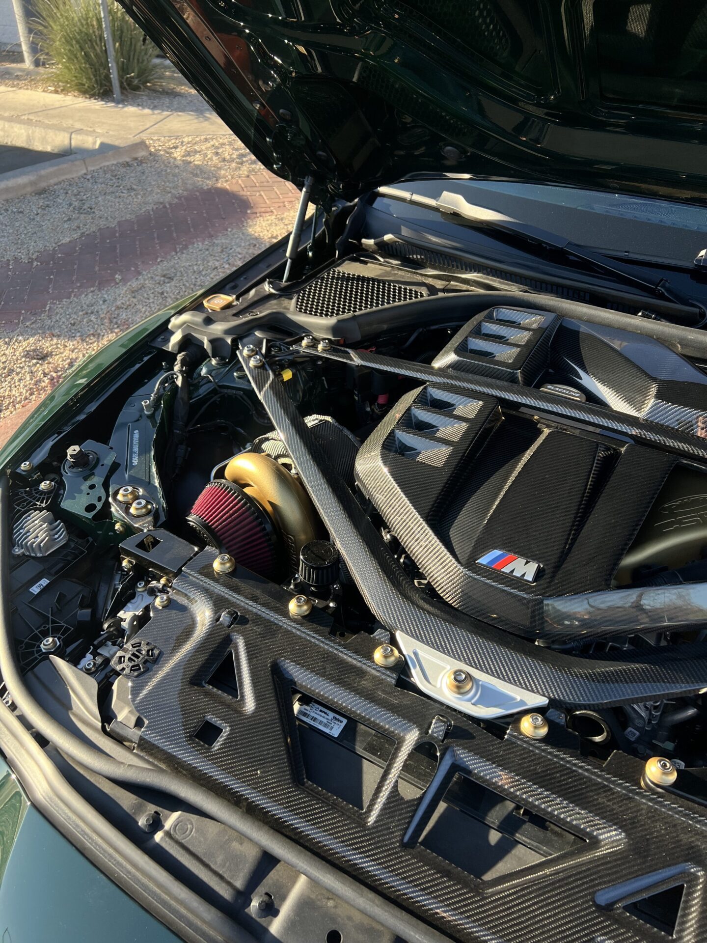 single turbo bmw g80 m3 verde british racing green carbon buckets carbon ceramic brakes for sale m3list modified modded g8x bmwm3 g80m3 