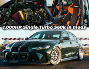 British racing green verde g80 m3 single turbo modified carbon ceramic brakes bucket seats for sale mods