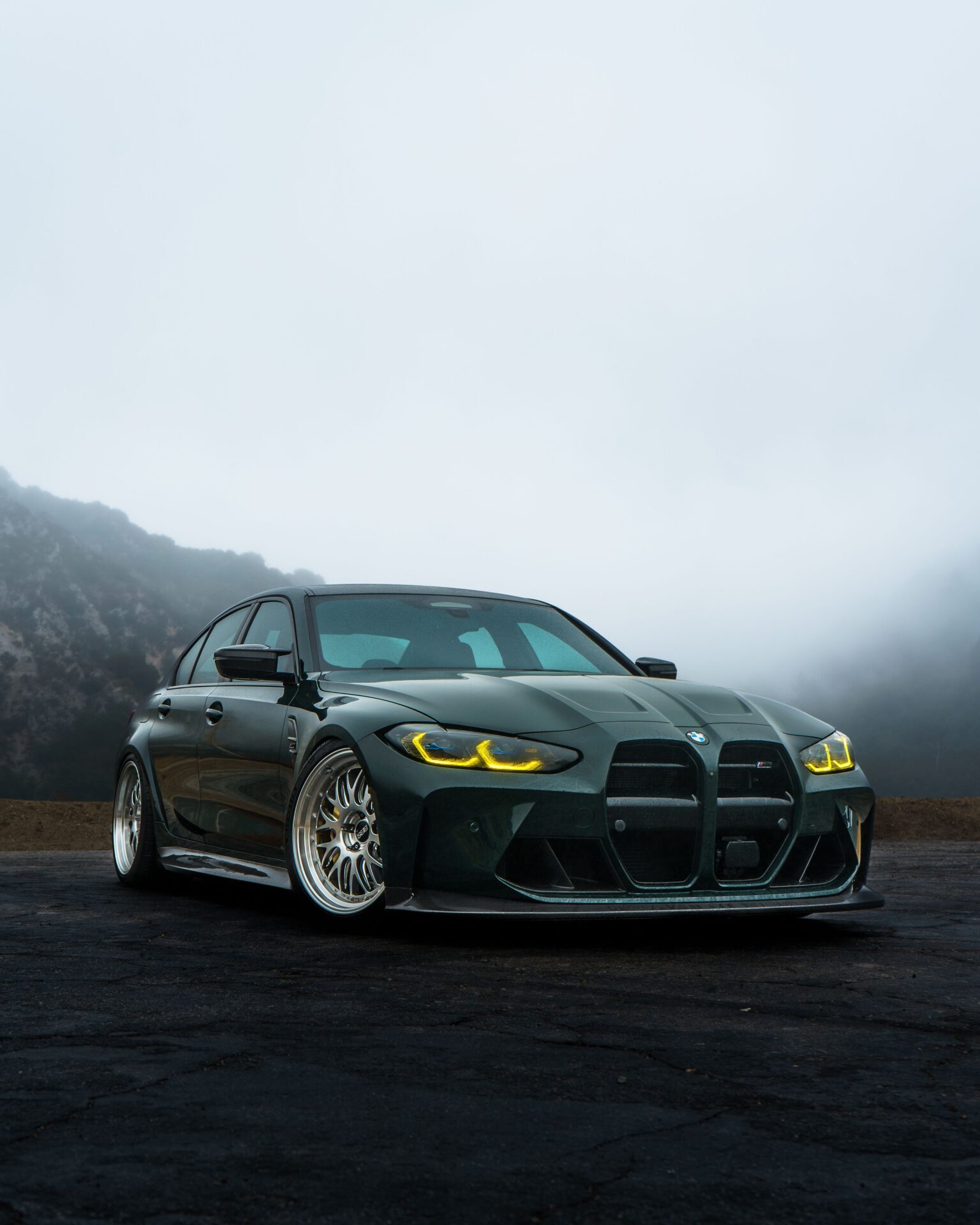 single turbo bmw g80 m3 verde british racing green carbon buckets carbon ceramic brakes for sale m3list modified modded g8x bmwm3 g80m3 