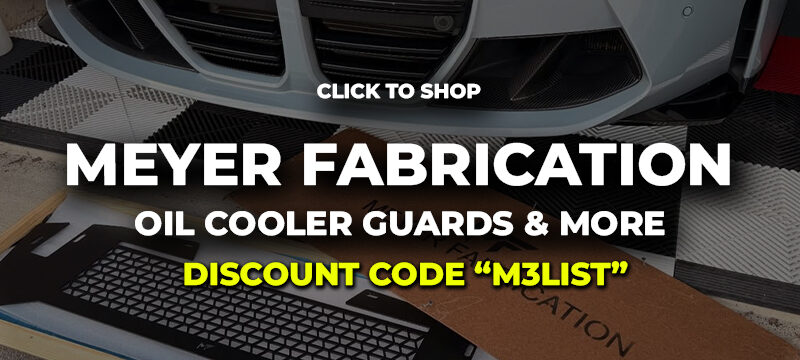 meyer fabrication bmw oil cooler guards discount coupon code codes coupons discounts m3list m3parts mesh guards guard 