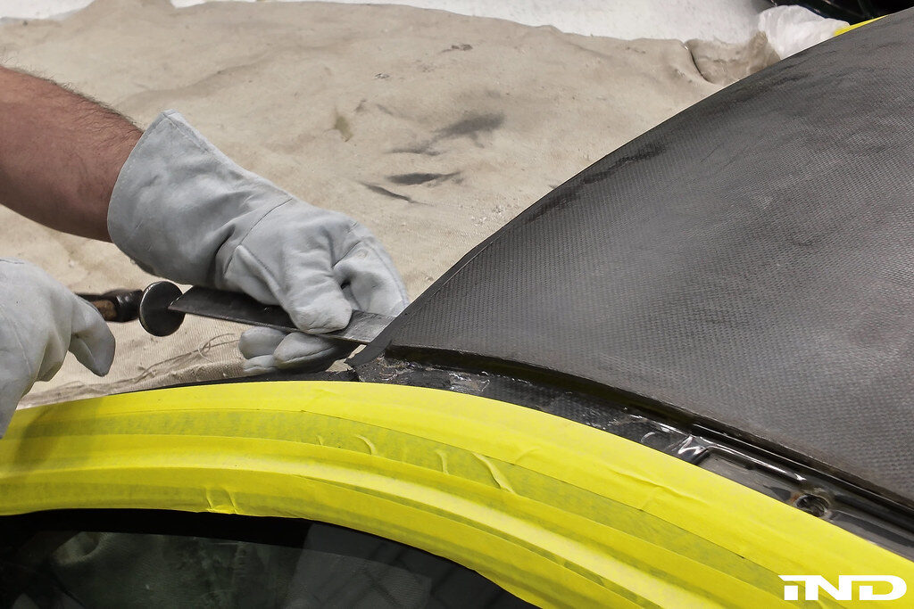 bmw e92 m3 carbon fiber roof install diy how to ind distribution karbonius m3list m3parts pricing cost