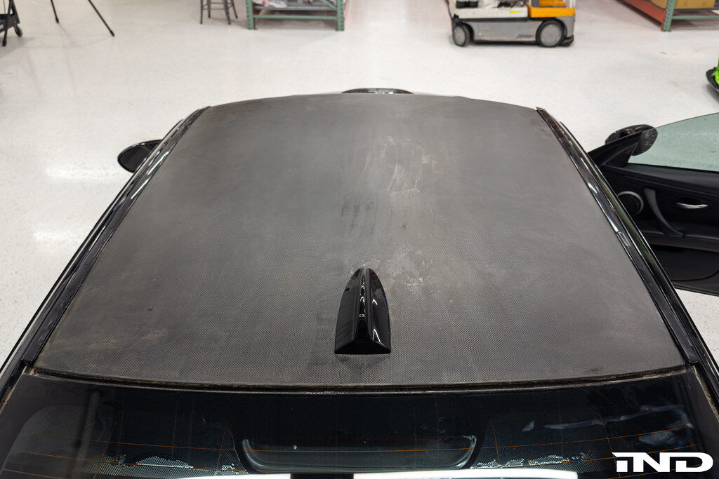 bmw e92 m3 carbon fiber roof install diy how to ind distribution karbonius m3list m3parts pricing cost