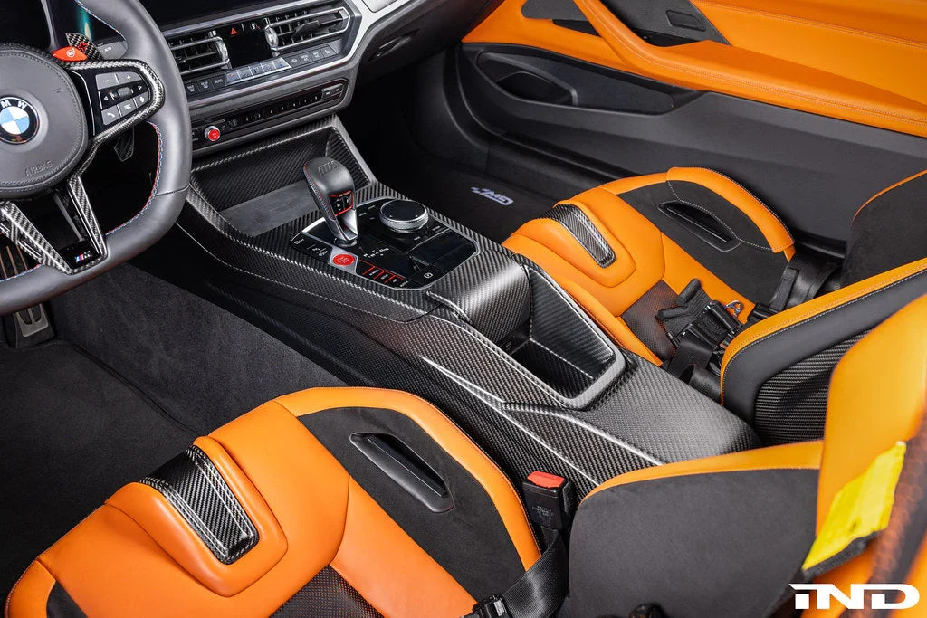 carbon fiber center console bmw 