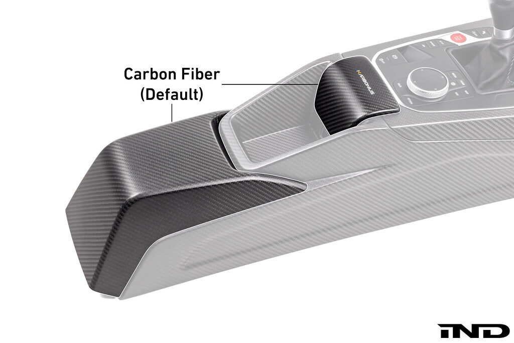 carbon fiber center console armrest shift surround karbonius ind distribution m3list m3parts bmw g80 m3 g82 m4 g83 m4 g87 m2 pricing price cost for sale interior modifications mods g8xm3 g8xm4 g8xm2