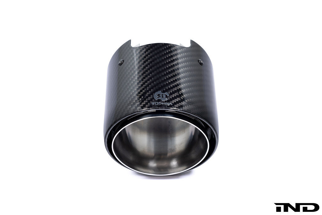 3D Design Carbon & Stainless Exhaust Tips – BMW G8X M2/M3/M4 & G9X M5 (105mm) IND Distribution g80 g82 g83 g87 g99 m3list m3parts pricing fitment for sale 