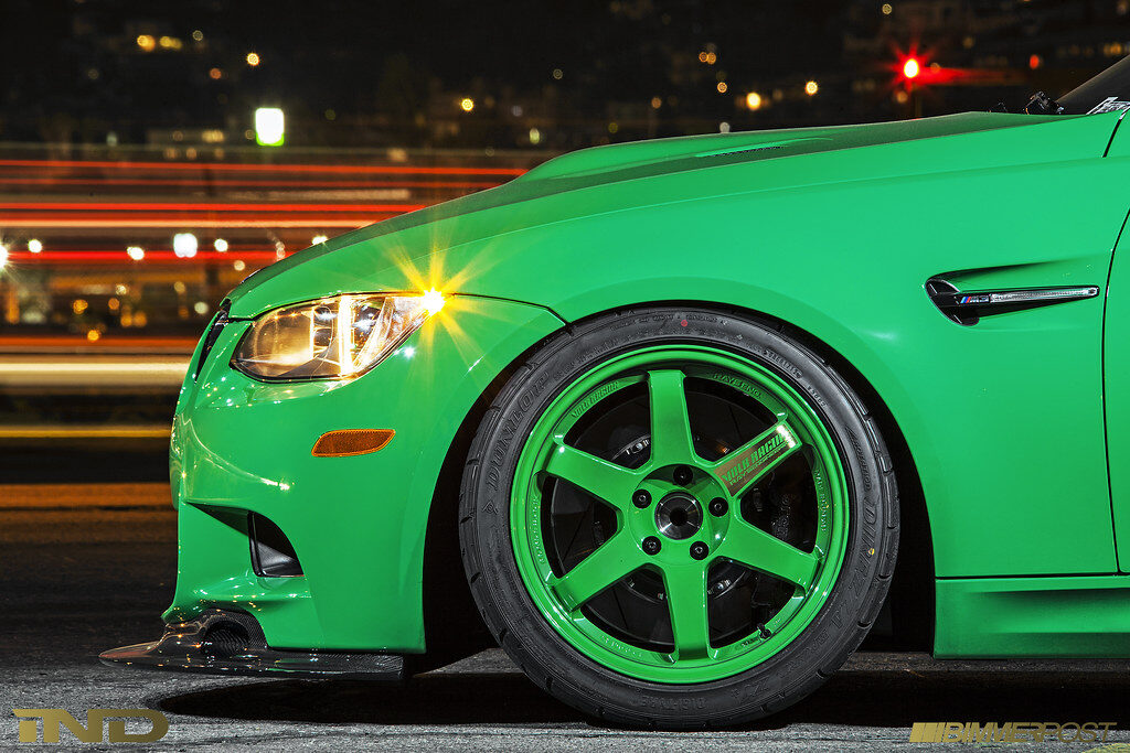 signal green individual bmw e92 m3 t shirt shirts apparel gifts gift merch ind m3list m3parts modified e9x color matched te37 wheels 