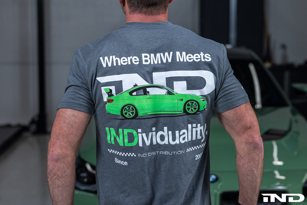 The perfect car enthusiast T-Shirt. Individual Signal Green E92 M3.