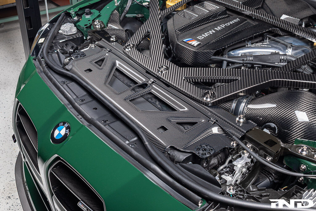 karbonius carbon fiber cooling shroud bmw m3 m4 g8x g80 g82 g83 engine bay cosmetics ind distribution m3list m3parts modifications parts 
